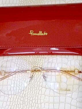 Brand New NIB Pomellato PM0103O Optical Frames w/ Clear Lenses